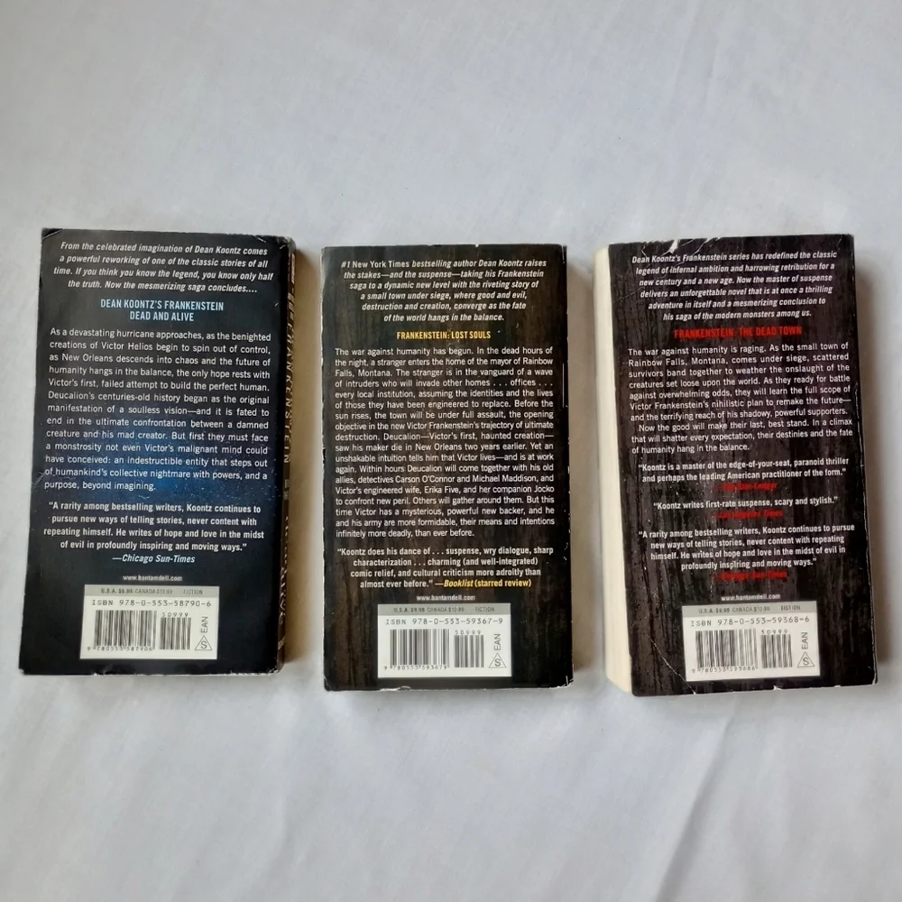 Frankenstein by: Dean Koontz Book #3, #4 & #5 Bundle